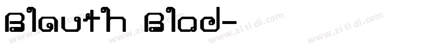 Blauth Blod字体转换